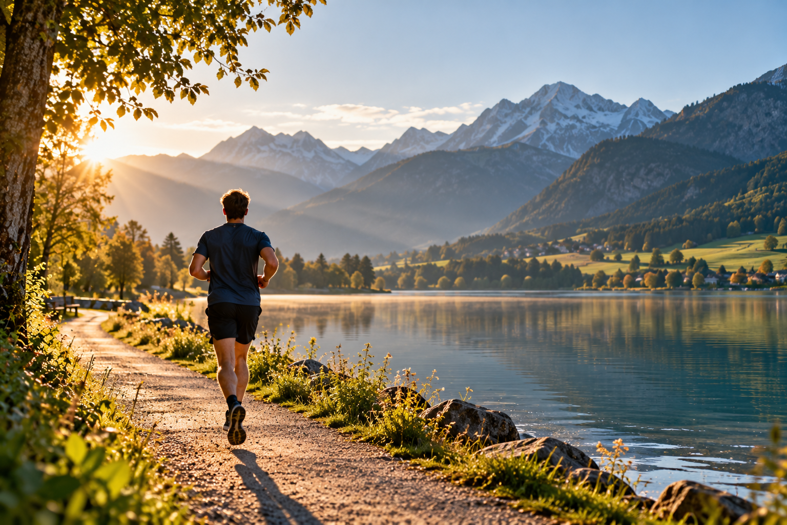 Aktive Person beim Sport